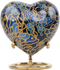 Vente directe d'usine imprimée avec impressions petit coeur urne pour animaux de compagnie fabricant d'usine grossiste support en or - Product Image 2