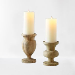 Bougeoir photophore pour hôtel de mariage Bougeoir en bois au design diamant moderne Bougeoir en bois de grande qualité - Product Image 4