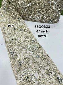 Custom Handmade Beaded Crocheted Sequined Laces Luxury Traditional Eco-Friendly Borders & Trims <b>for</b> Clothing & Home <b>Decor</b> - Product Image 3