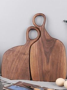 Planche à découper en bois de teck avec poignée en bois pour cuisine planche à découper moyenne cadeaux en bois - Product Image 2