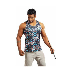 Hommes décontracté été conceptions Gym entraînement Stringer débardeurs musculation Fitness gilet avec étiquettes de logo personnalisé prix réduit - Product Image 4