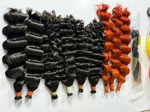 Cabello Humano Vietnamita Premium al por Mayor – Ondulado Profundo, Colores Marrones Personalizados, Sedoso y con Puntas Gruesas - Product Image 3
