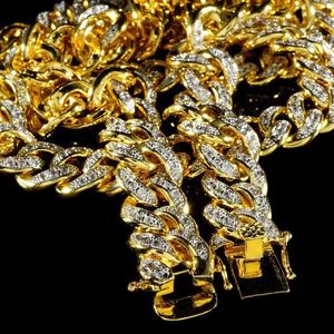 15MM/19MM oro amarillo BustDown rapero Miami Hip Hop collar colgantes encantos con diamante Mariner cadena cubana moissanita - Product Image 3