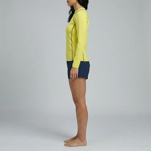 Women's Long Sleeve Floral Pattern Breathable Sublimation Rash Guard <b>Swim</b> <b>Shirt</b> UPF50+ Anti-Bacterial Eco-Friendly Quick Dry - Product Image 2