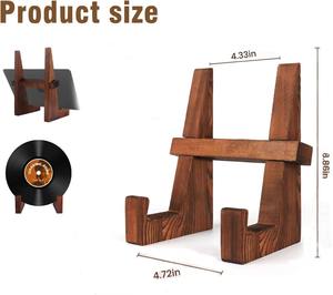 Support de livre de cuisine en bois réglable fabriqué à la main-Porte-recettes et support de tablette pour la cuisine mains libres - Product Image 5