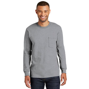 Chemises à manches longues pour hommes T-shirt en coton solide à ourlet incurvé Chemise d'automne pour hommes Streetwear d'entraînement - Product Image 4