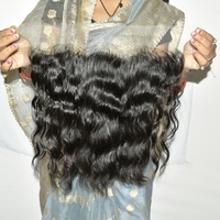 Cabello Indio Virgen Sin Procesar, Cabello Humano Natural con Cutícula Alineada, Frontal de Encaje HD 13x6 Ondulado de la India