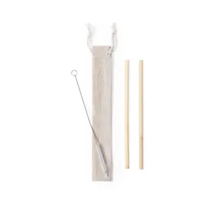 Piltu Eco-Friendly <b>Bamboo</b> Drinking <b>Straws</b> Set Green and Sustainable Gadgets - Product Image 4