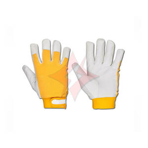 Gants de sécurité professionnels en cuir FLASH GEAR pour mécaniciens - Personnalisables, à sangle unique, durables, robustes, pour travaux industriels - Product Image 2