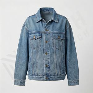 Women <b>Long</b> Denim Jacket Classic Distressed Trucker Jean <b>Coat</b> <b>Long</b> Sleeve Casual Streetwear Outerwear Trendy Customized Color - Product Image 1
