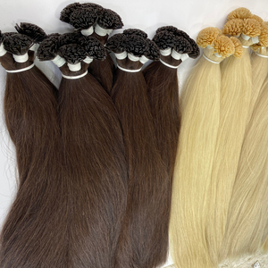 Todos los colores I/ U/V-Tip cabello liso natural 100% extensiones de cabello humano de la fábrica de hairvietnam - Product Image 1