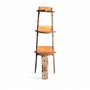 Traditional WOODEN BOOKSHELF <b>Vintage</b> Bookshelf handcrafted elegance living room Mix & Match Decor - MOQ 1 Container Only - Product Image 6