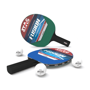 Ensemble de raquettes de tennis de table portables Stag Iconic Fusion avec sac de transport et balles, réglage à 9 angles pour débutants et jeu amusant - Product Image 3