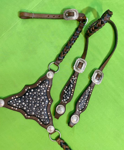 Cabecera de caballo de cuero Argentino de diseño antiguo suave y ligero 100% cuero de vaca Western Headstall a precio de mercado - Product Image 3