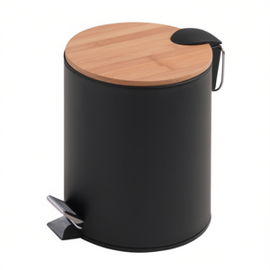 ถังขยะในห้องน้ำ KENTA สีดำ รุ่น 1409 41 พร้อมฝาปิดแบบเหยียบ ความจุ 5 ลิตร สำหรับห้องน้ำ Gedy - Product Image 3