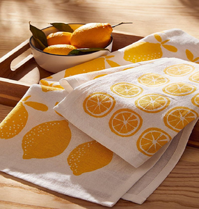 Ensemble de serviettes en coton foncé à motifs floraux et feuilles, disponible à prix de gros. - Product Image 6