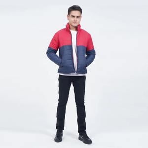 Offre Spéciale hommes doudounes fermeture éclair rouge et bleu marine couleur col montant imperméable chaud hiver doudoune pour adulte - Product Image 3