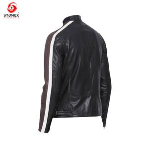 Venta caliente Chaqueta de cuero genuino ajustada para hombres Logotipo personalizable Chaqueta de lona de invierno más popular a un precio - Product Image 3