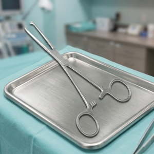 Pinces chirurgicales pour tissus 19 cm en acier inoxydable, pince hémostatique, certifiées CE Classe I, instrument manuel BY ZUOL - Product Image 3