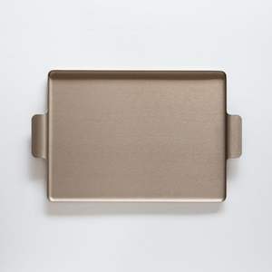 Bandeja de chocolate de metal rectangular decorativa moderna para el hogar elegante comedor fiesta festiva postre dulce propósito de servicio - Product Image 1