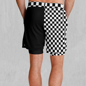 Shorts de course et de plage décontractés pour hommes, impression par sublimation personnalisée, séchage rapide, motif uni, shorts d'entraînement, anti-froissement - Product Image 2
