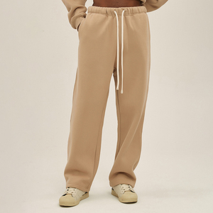 กางเกงวอร์มขายาวของผู้ชายกางเกงวอร์มผ้าคอตตอนแบบสั่งทำกางเกงวอร์มผ้าคอตตอนแนวสตรีทแวร์ว่าง - Product Image 5