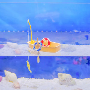 Wholesale Eco-Friendly Floating PVC <b>Boat</b> Fish Tank Decoration Plastic Aquarium Accessory Decorations Customized Colors Durable - Product Image 6