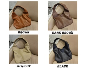 Sac à main en cuir véritable de haute qualité pour femmes, sac fourre-tout souple à bandoulière, fermeture ouverte, couleur personnalisable, logo, cadeau de shopping - Product Image 6