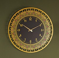 Horloge ronde de haute qualité, art mural islamique, calligraphie arabe, décoration de salon, œuvre d'art murale, art islamique, Eid - Ramzan