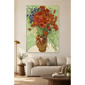 Impression sur toile de Van Gogh : Pavillons et marguerites dans un pot en terre cuite - Product Image 2