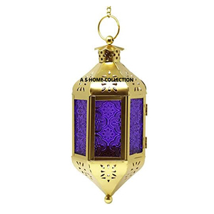 Luxury Gold Plated <b>Moroccan</b> Design Decorative Metal Home Ramadan Use Hanging Candle <b>Lantern</b> - Product Image 1