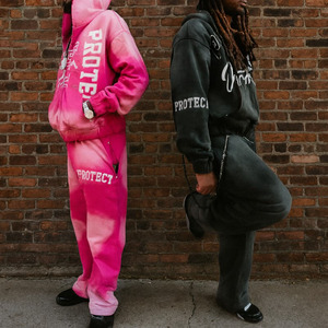 Pantalones y Chaqueta Deportivos Casuales Transpirables |   Chándal Deportivo Unisex 100% Algodón |   Conjunto de Entrenamiento al por Mayor - Product Image 5