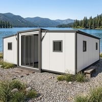 Maison portable moderne pliable avec système à double aile |   Tailles et designs personnalisés disponibles