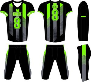 Nuevo Diseño Personalizado de Camiseta de Fútbol Americano Sublimada, Pantalones Cortos Estampados Anti-UV, Ropa de Equipo para Adultos, Uniforme de Fútbol Masculino, Servicio OEM - Product Image 2