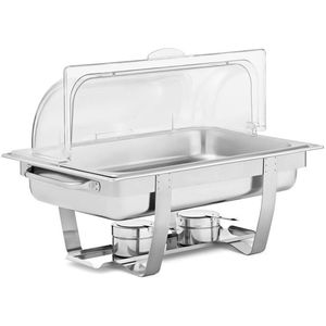 Elegante plato de frotamiento de acero inoxidable pulido con forma redonda para salas de banquetes al aire libre restaurantes y empresas de catering - Product Image 2
