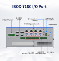 Computadora Industrial Delgada de 4P DC 12-28V con 6 COM, 8 USB3.1, 1 Ranura PCIe X16 y Tecnología de IA