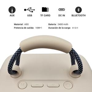 Altavoz Inalámbrico Benedo para Sonido Estéreo Hi-Fi, Pantalla con Asistente de Google, LED RGB, Salida Máxima de 5W, Portátil, USB, TF, AUX, 2400mAh - Product Image 4