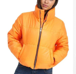 Chaqueta de Invierno para Mujer, Cuello Alto, Cierre de Cremallera, Transpirable, Acolchada, para Primavera, Verano, Otoño e Invierno, con Logotipo - Product Image 2