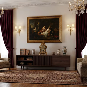 ตู้วางของไม้สักแท้ 100% สีน้ำตาล ดีไซน์มินิมอล สำหรับโรงแรม ห้องนั่งเล่น ห้องนอน และห้องรับประทานอาหาร - Product Image 4