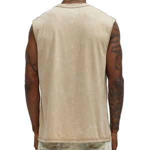 OEM <b>Men's</b> Gym <b>Vest</b> Tank Top High Quality 100% Cotton Quick Dry Breathable Custom Low Price Wholesale Factory Sale - Product Image 3