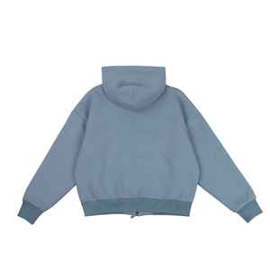 Sweat à capuche personnalisé épais délavé à l'acide 500 g/m² respirant vieilli brodé haute qualité vente en gros 100 % coton - Product Image 4