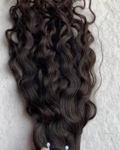 Venta al por mayor Indian Temple Hair Raw Virgin Extensiones de cabello de doble dibujado - Product Image 1