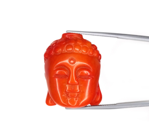 San hô tự nhiên Phật đầu San Hô Hình hiếm San Hô Phật đầu hình đá quý cho bộ sưu tập chất lượng tốt San Hô Phật đầu - Product Image 5