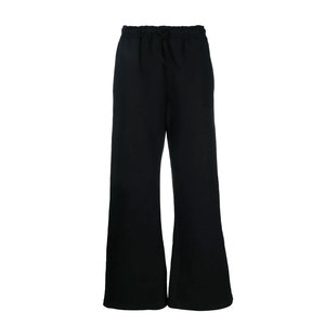 Soft Cotton Blend <b>Trousers</b> <b>Elastic</b> Waist Wide Leg Casual Fit Smooth Surface Comfortable Feel Daily <b>Men</b> Flared Sweat Pant - Product Image 1