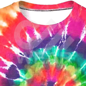 Camiseta de Hombre Care Master Nueva 2023, Personalizada con Tinte Tie Dye, Tejido de Punto, Formal, Ecológica, de Algodón, Cuello Redondo, para Verano - Product Image 4