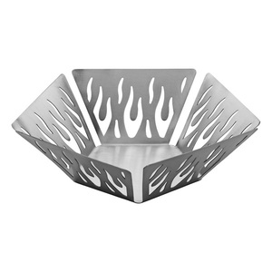 Bol de service de fruits à finition antique Design attrayant vaisselle restauration servant bol de fruits en métal en acier inoxydable pour les fruits - Product Image 1