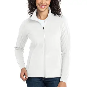 Vestes en polaire pleine fermeture éclair pour femmes, avec poches, manteau en polaire douce, pull pour printemps et extérieur