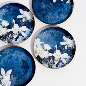 Posavasos Redondos Cromados para Té con Soporte, Juego de 4, con Tamaño y Color Personalizados - Product Image 6