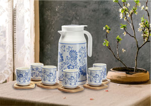 Thermos à vide en verre avec couvercle intérieur et affichage LED de la température, prix de gros, 1,3 L - Product Image 2