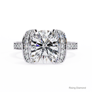 2.2 CT Vòng Phòng Thí Nghiệm Grown Kim Cương Engagement <span class=keywords><strong>Ring</strong></span> Trong Vàng Vàng Món Quà Kỷ Niệm Cho Tùy Chỉnh của Cô Cvd Kim Cương Nhẫn - Product Image 4